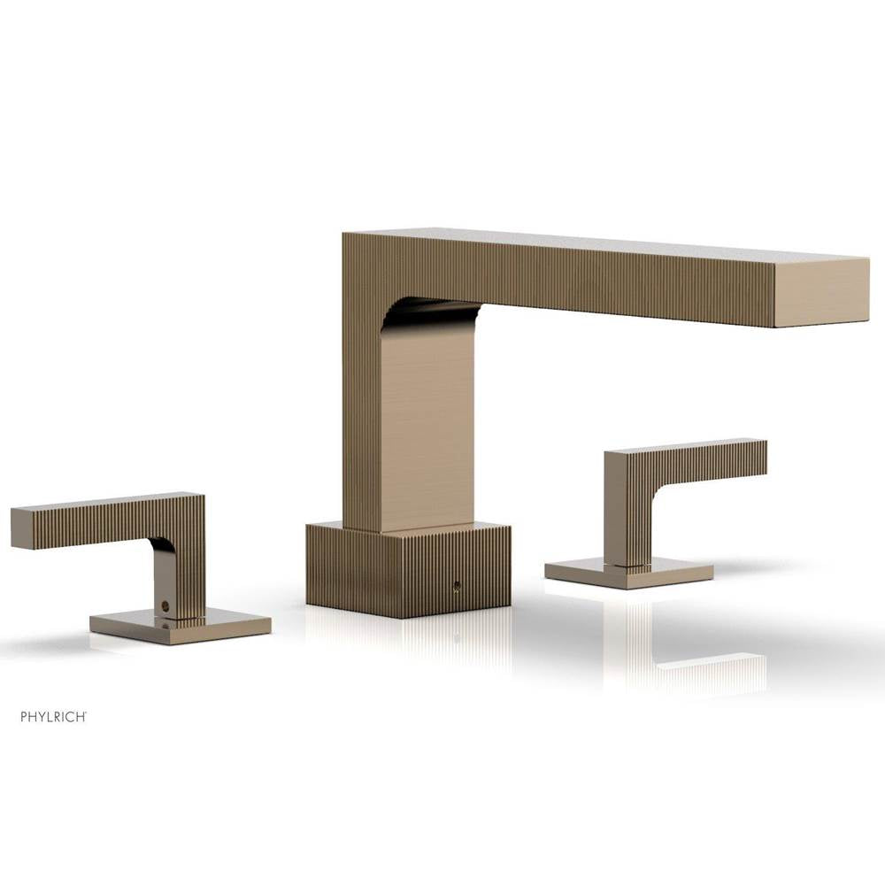 Phylrich - STRIA Deck Tub Set Lever Handles 291-41 - Antique Brass