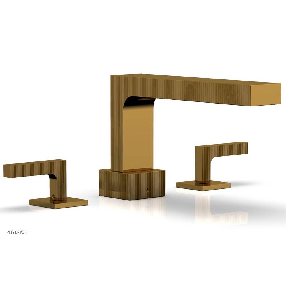 Phylrich - STRIA Deck Tub Set Lever Handles 291-41 - Polished Gold