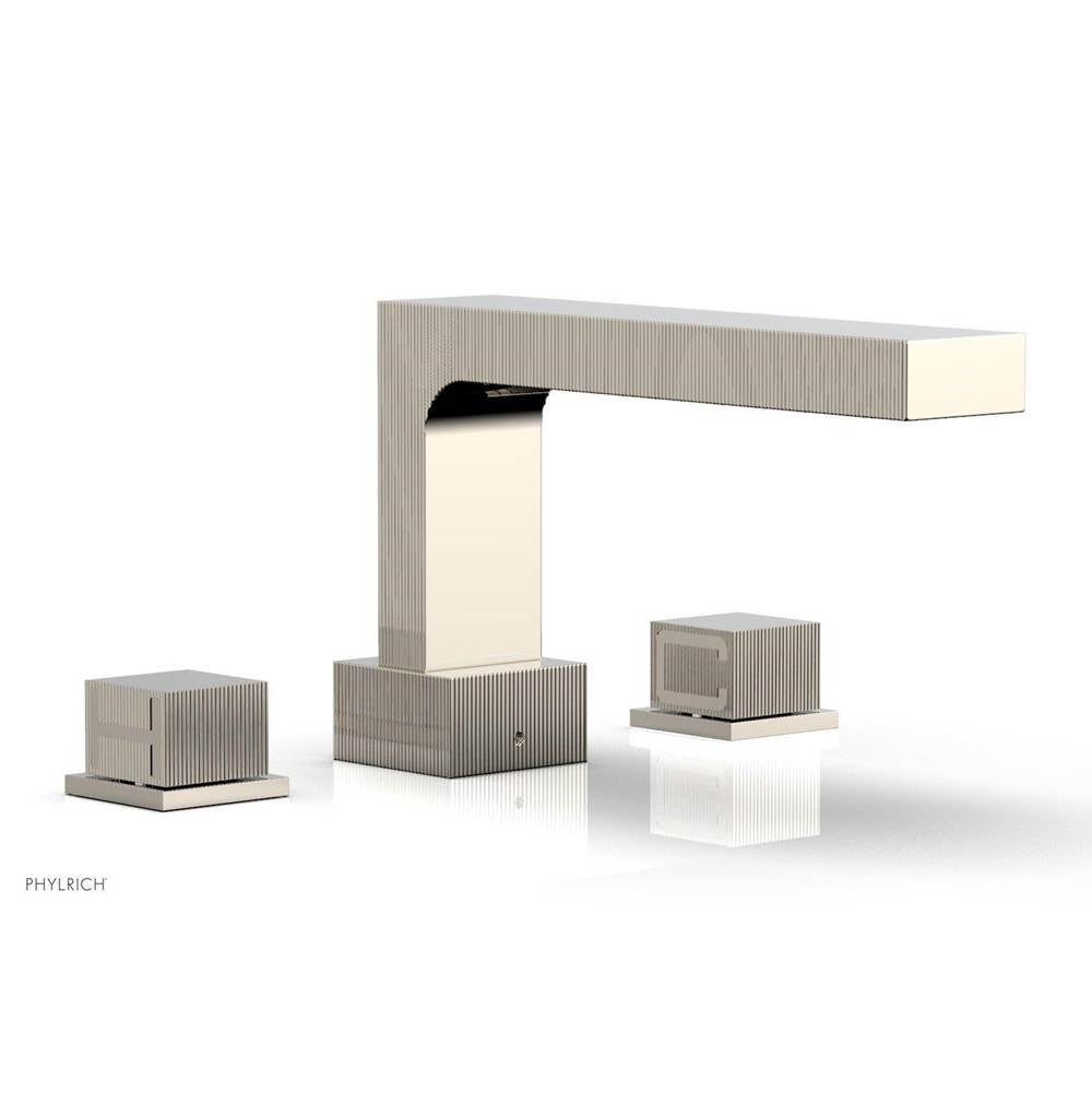 Phylrich - STRIA Deck Tub Set Cube Handles 291-43 - Matte Black