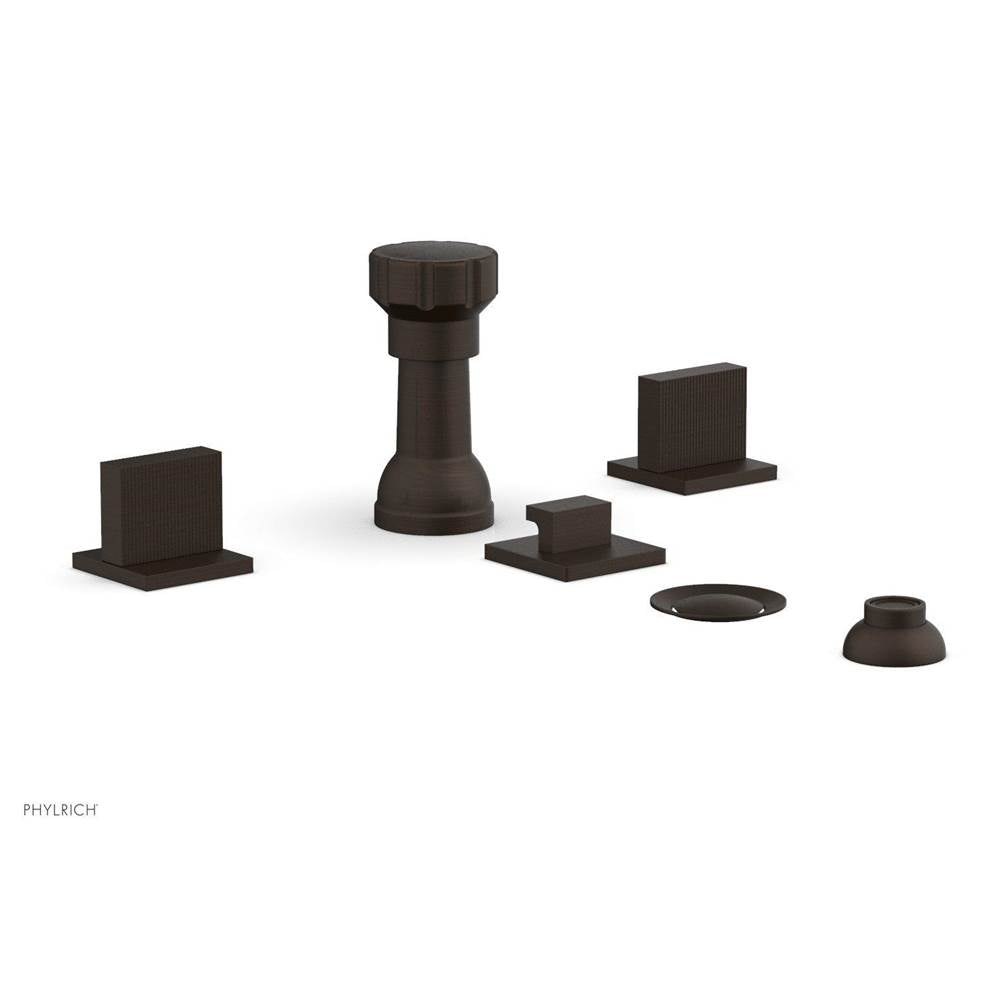Phylrich - 4 Hole Bidet Set, Blade - Antique Bronze