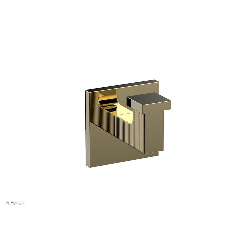 Phylrich - STRIA Robe Hook 291-76 - Polished Brass Uncoated