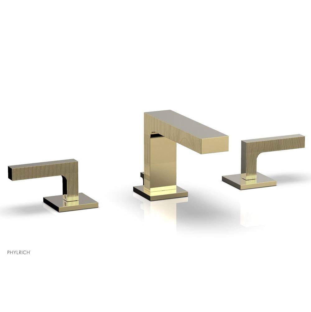 Phylrich - STRIA Widespread Faucet Lever Handles 291L-02 - Polished Brass Uncoated