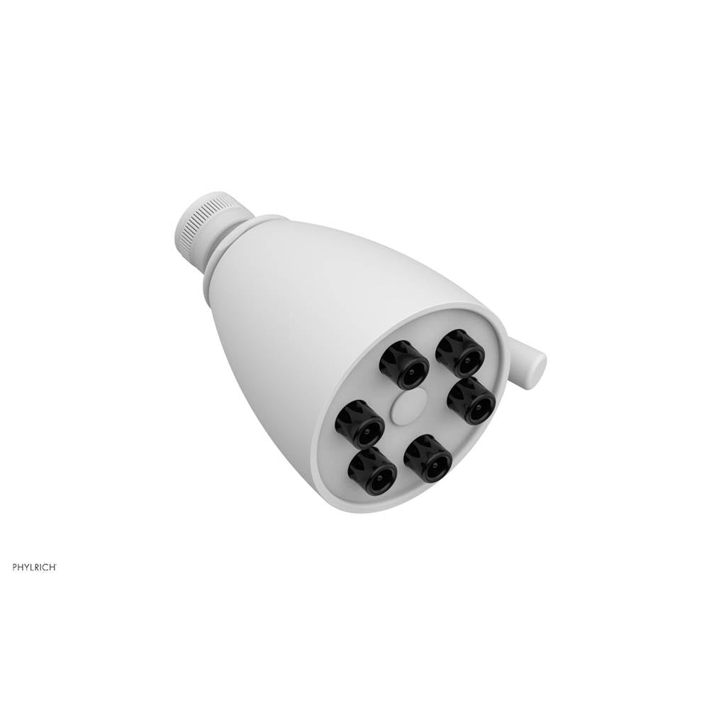 Phylrich - 6 Jet Smooth Shower Head - Satin White