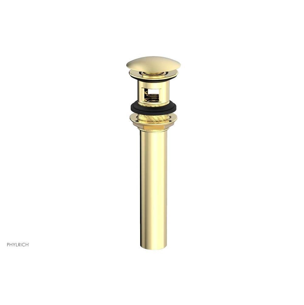 Phylrich - Push To Close Drain - Polished Brass