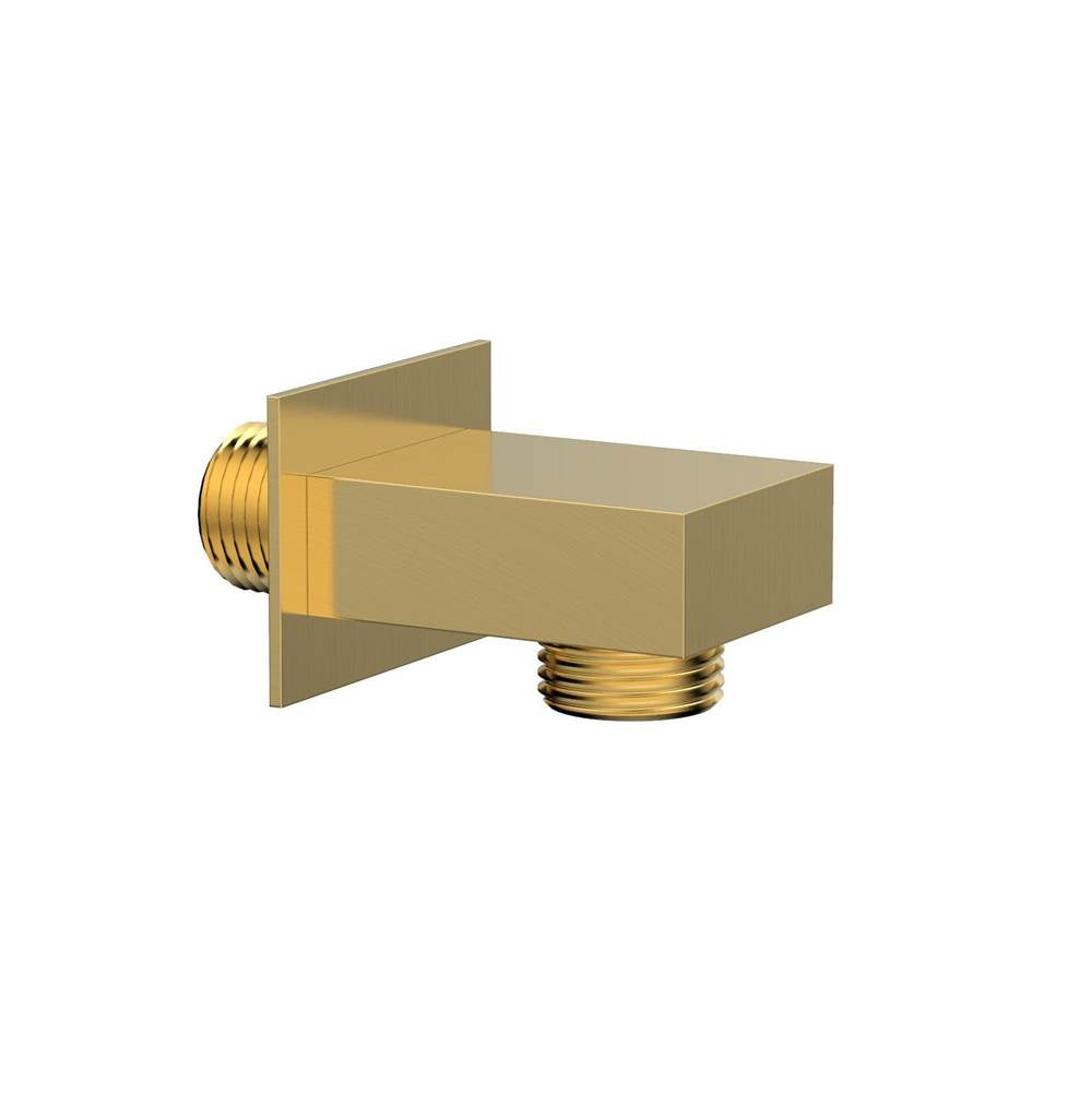 Phylrich - Satin Gold Square Handshower Outlet Elbow - Satin Gold