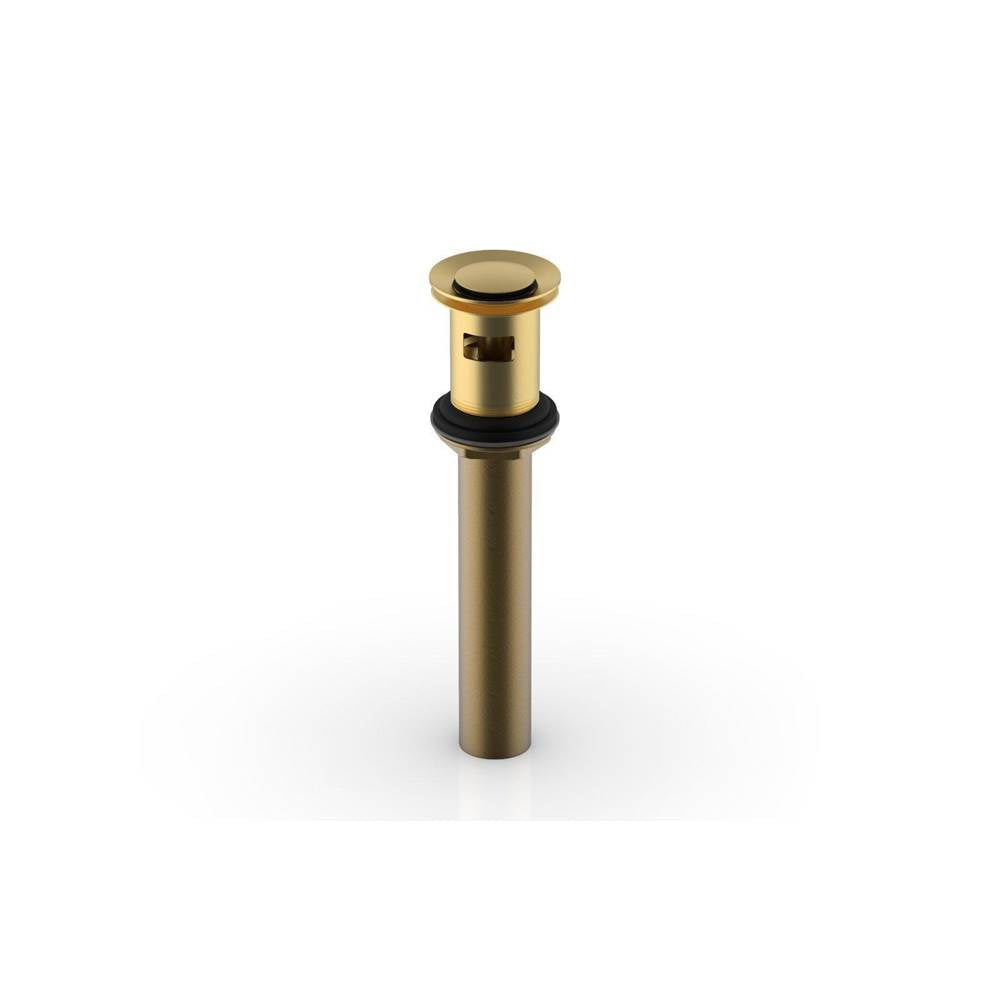 Phylrich - Push To Close Drain W Overflow - Burnished Gold