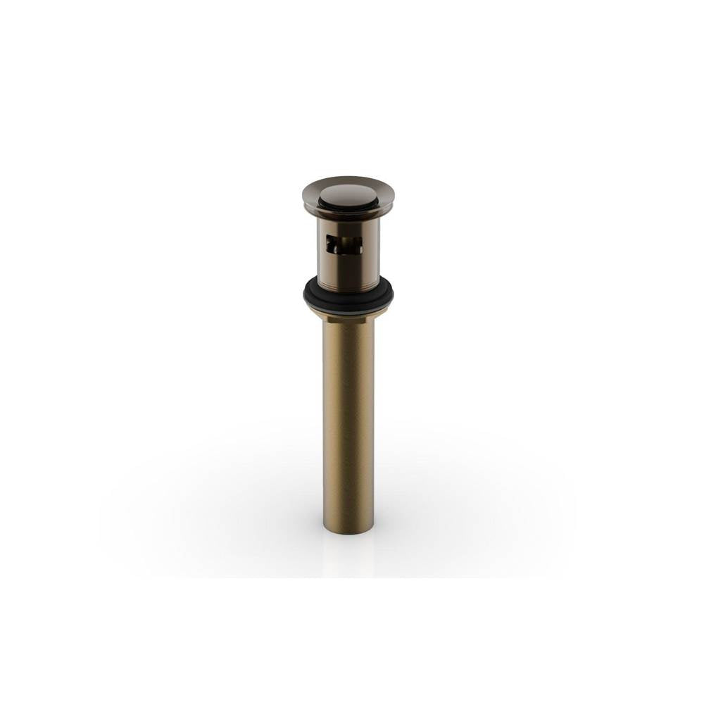 Phylrich - Push To Close Drain W Overflow - Antique Brass