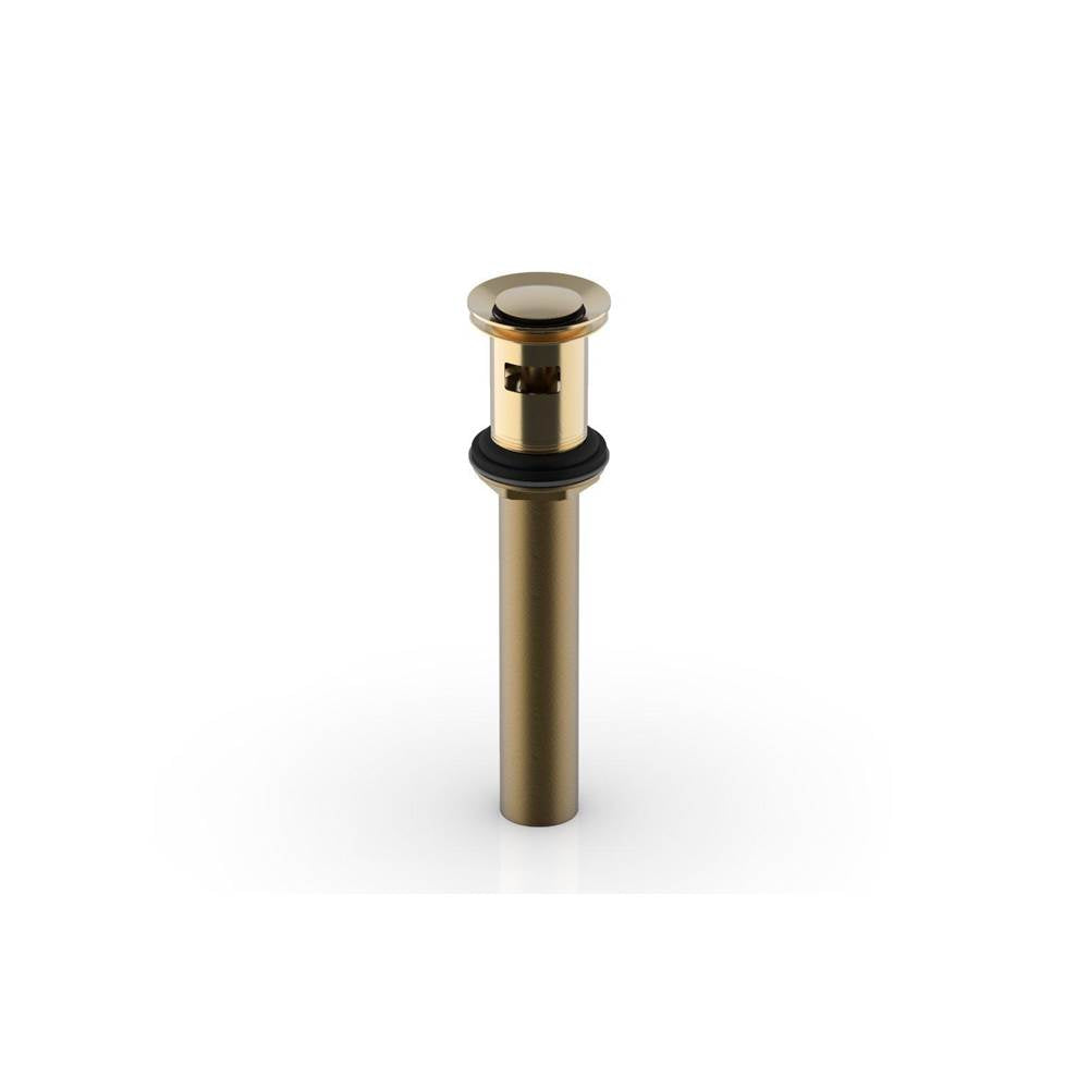 Phylrich - Push To Close Drain W Overflow - Satin Brass
