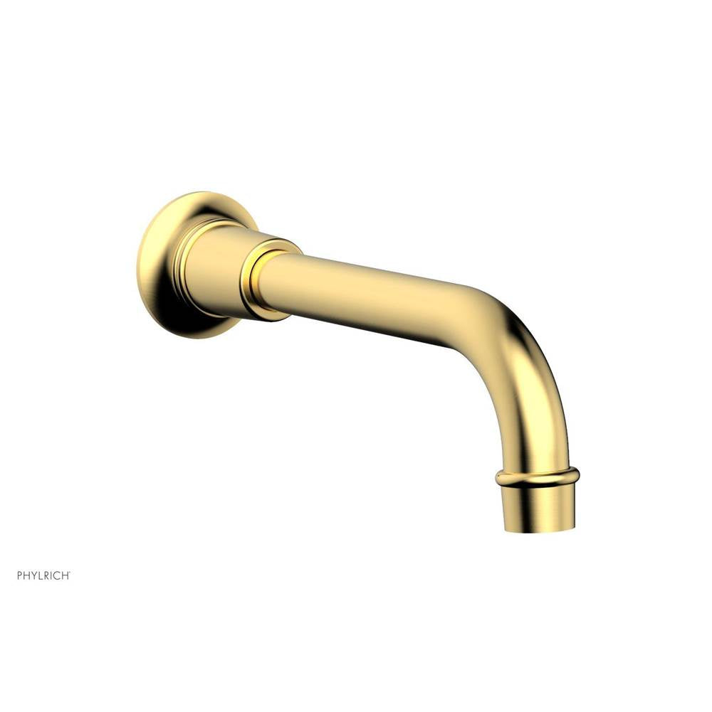 Phylrich - HEX Modern Wall Tub Spout - Satin Gold