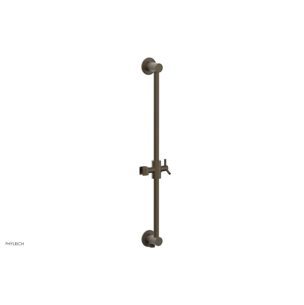 Phylrich - 24'' Integrated Slide Bar With Built In Hose Outlet - Architectural Bronze