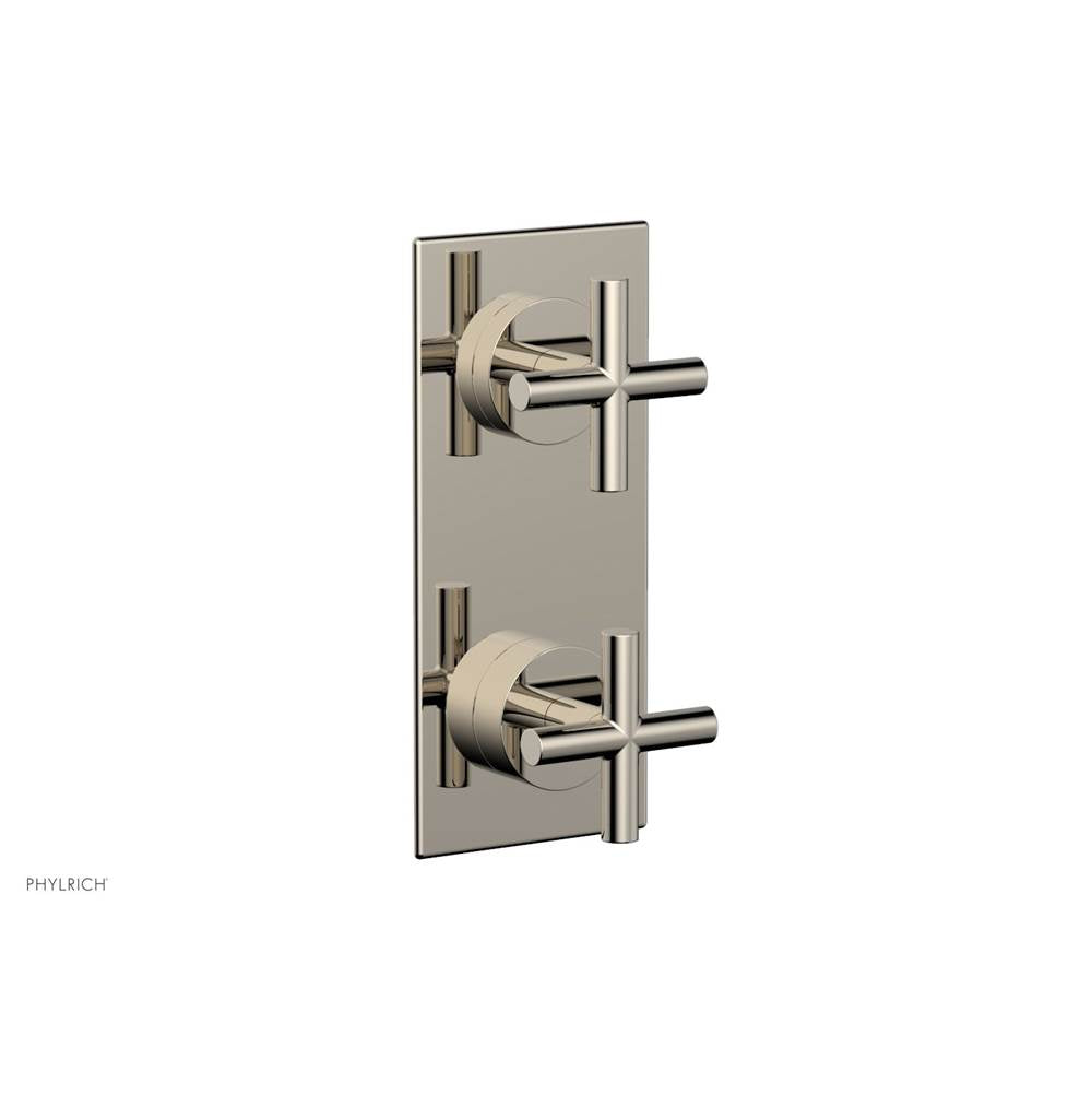Phylrich - 2 Cross Handle Trim Kit (Ts & Bp) - Polished Nickel