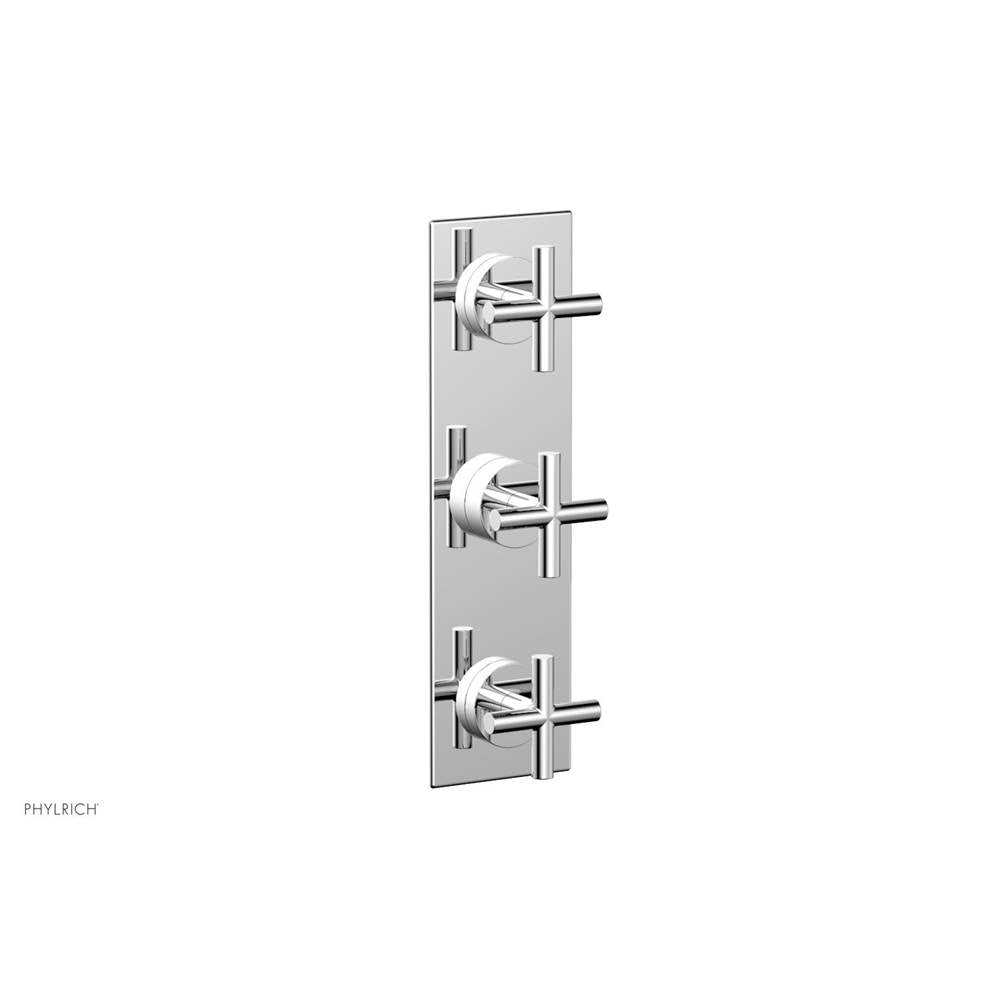 Phylrich - 3 Cross Handle Trim Kit (Ts & Bp) - Polished Chrome