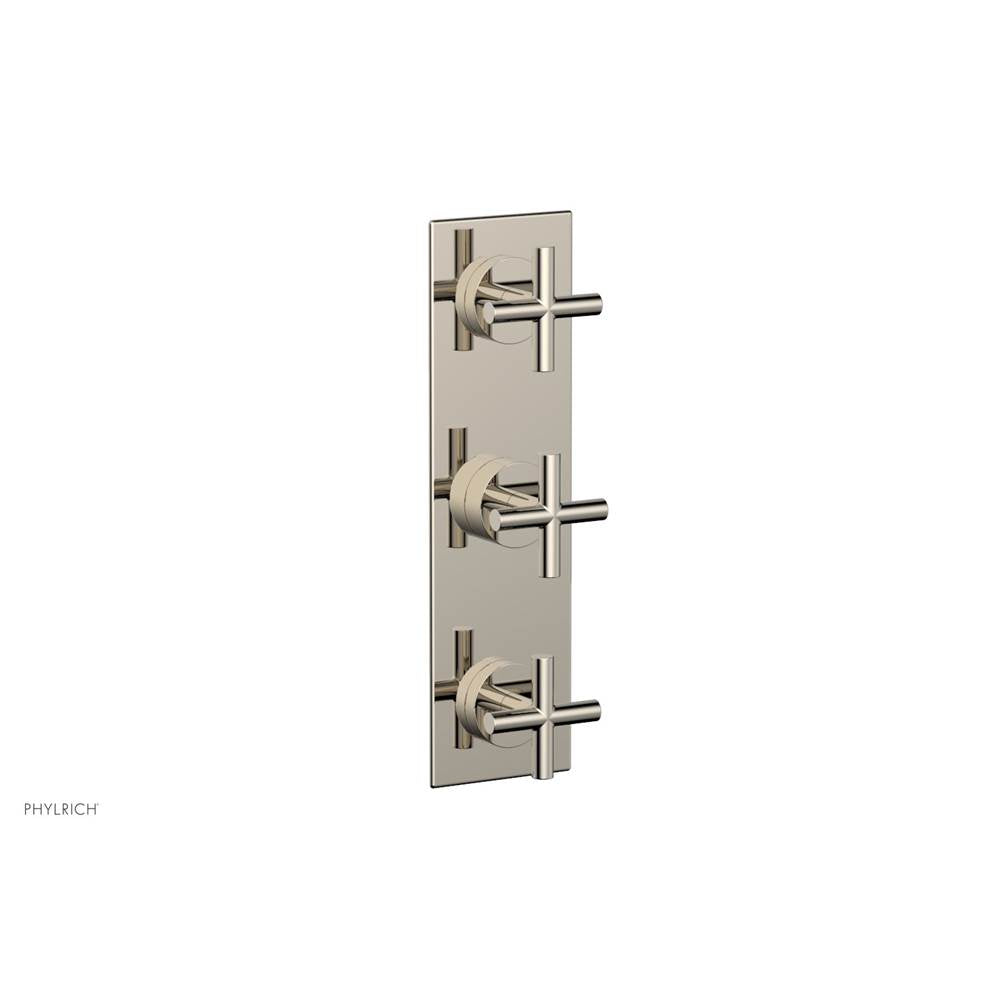 Phylrich - 3 Cross Handle Trim Kit (Ts & Bp) - Polished Nickel