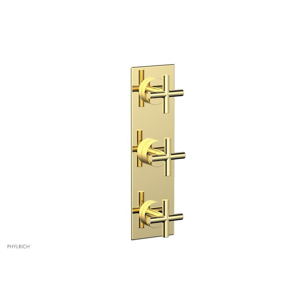 Phylrich - 3 Cross Handle Trim Kit (Ts & Bp) - Polished Brass