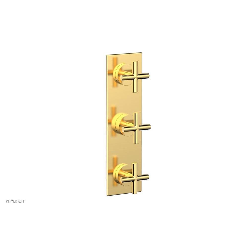 Phylrich - 3 Cross Handle Trim Kit (Ts & Bp) - Satin Gold
