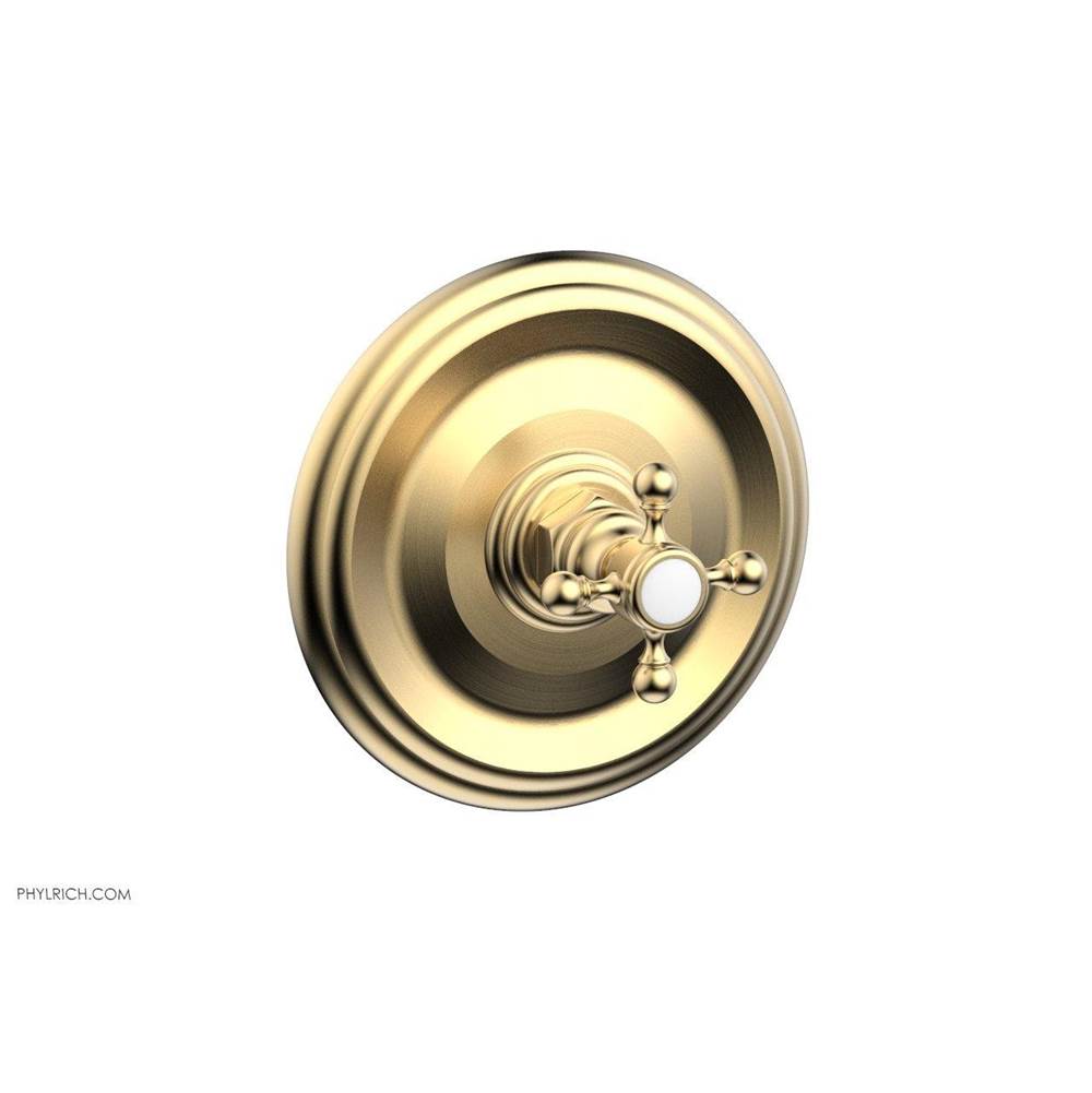 Phylrich - 3/4 Therm To Cross Hdl - Satin Brass