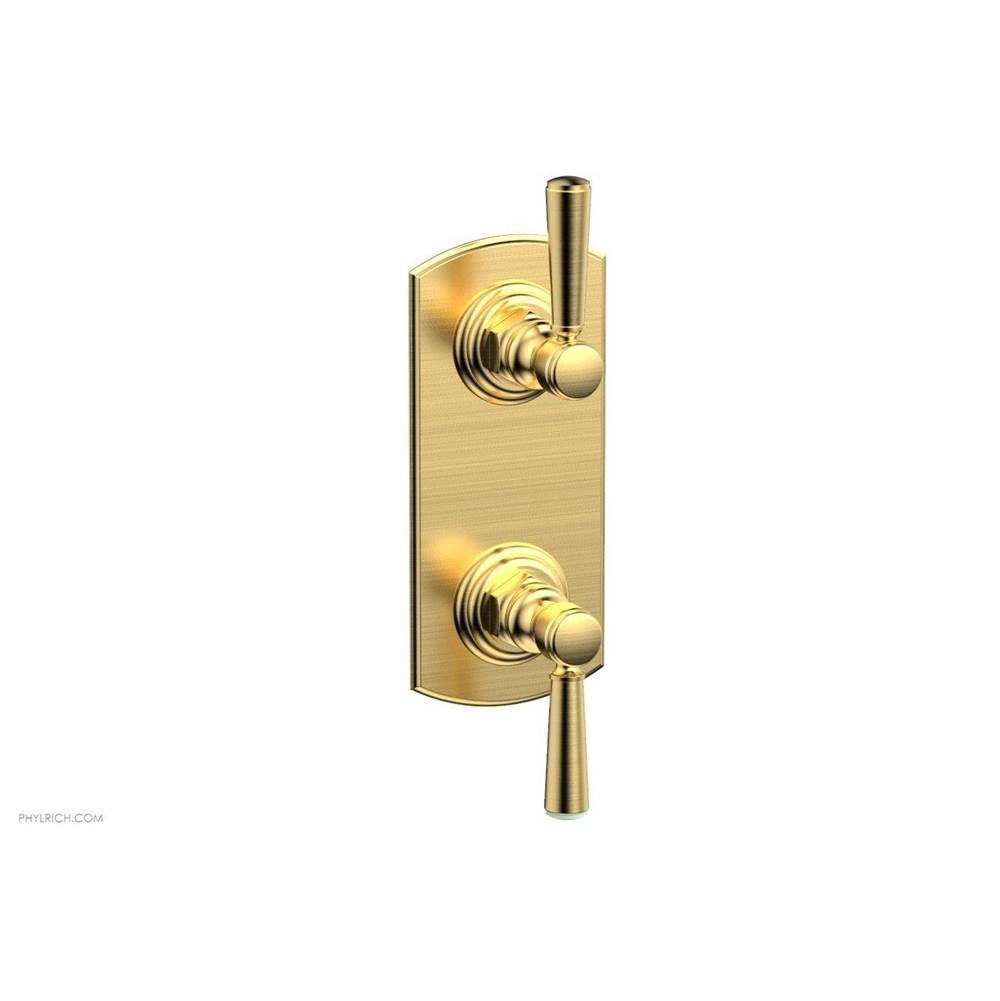 Phylrich - Mini Therm, 2 Lever Hdl - Satin Gold