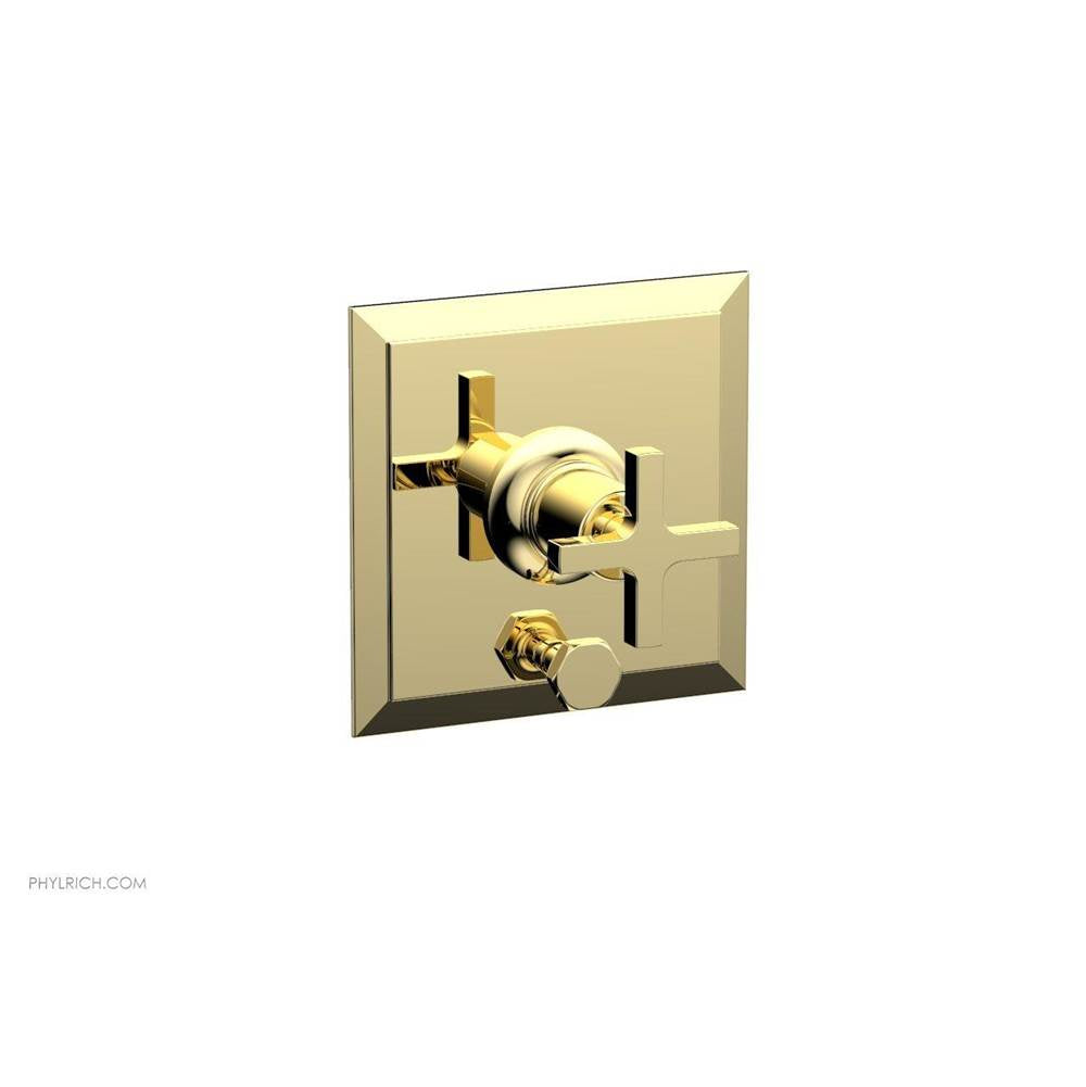 Phylrich - Pb Plate & Div To Cr Hdl - Polished Brass