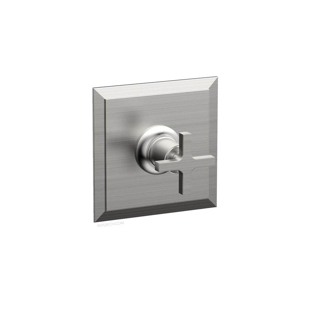 Phylrich - Pb Shwr To, Cross Hdl - Satin chrome