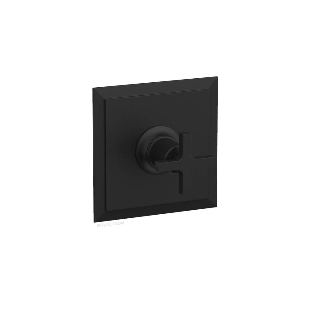 Phylrich - Pb Shwr To, Cross Hdl - Matte Black