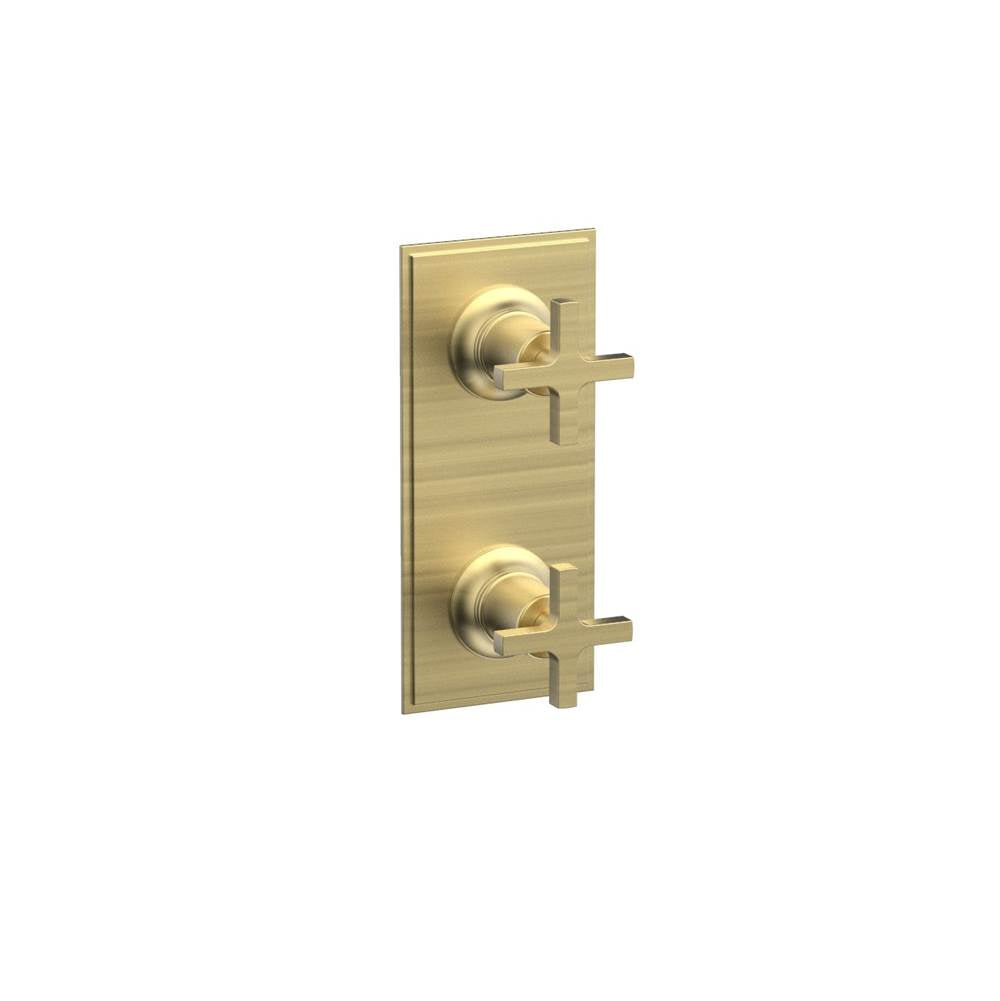 Phylrich - Mini Therm, 2 Cross Hdl - Burnished Gold