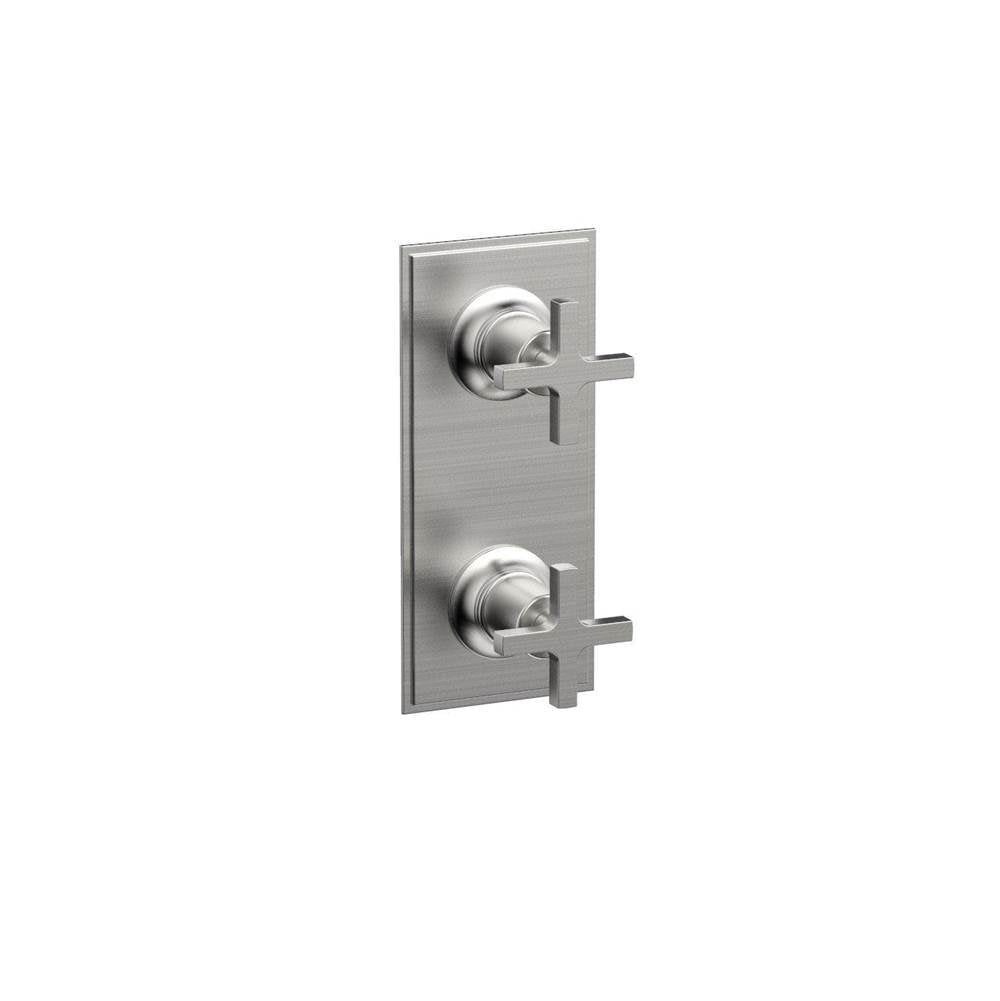 Phylrich - Mini Therm, 2 Cross Hdl - Satin chrome