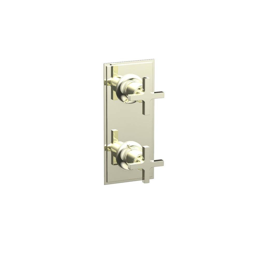 Phylrich - Mini Therm, 2 Cross Hdl - Burnished Nickel