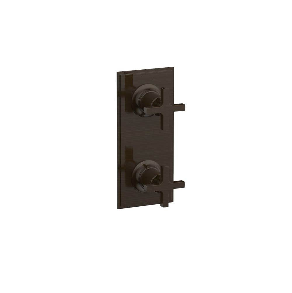 Phylrich - Mini Therm, 2 Cross Hdl - Antique Bronze