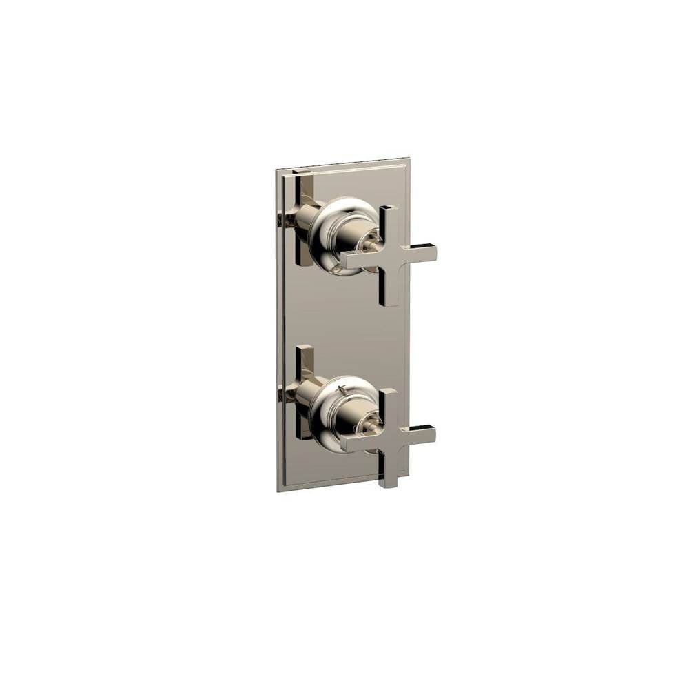 Phylrich - Mini Therm, 2 Cross Hdl - Polished Nickel
