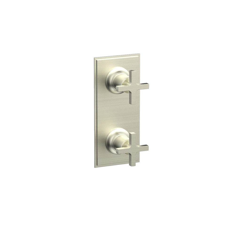 Phylrich - Mini Therm, 2 Cross Hdl - Satin Nickel