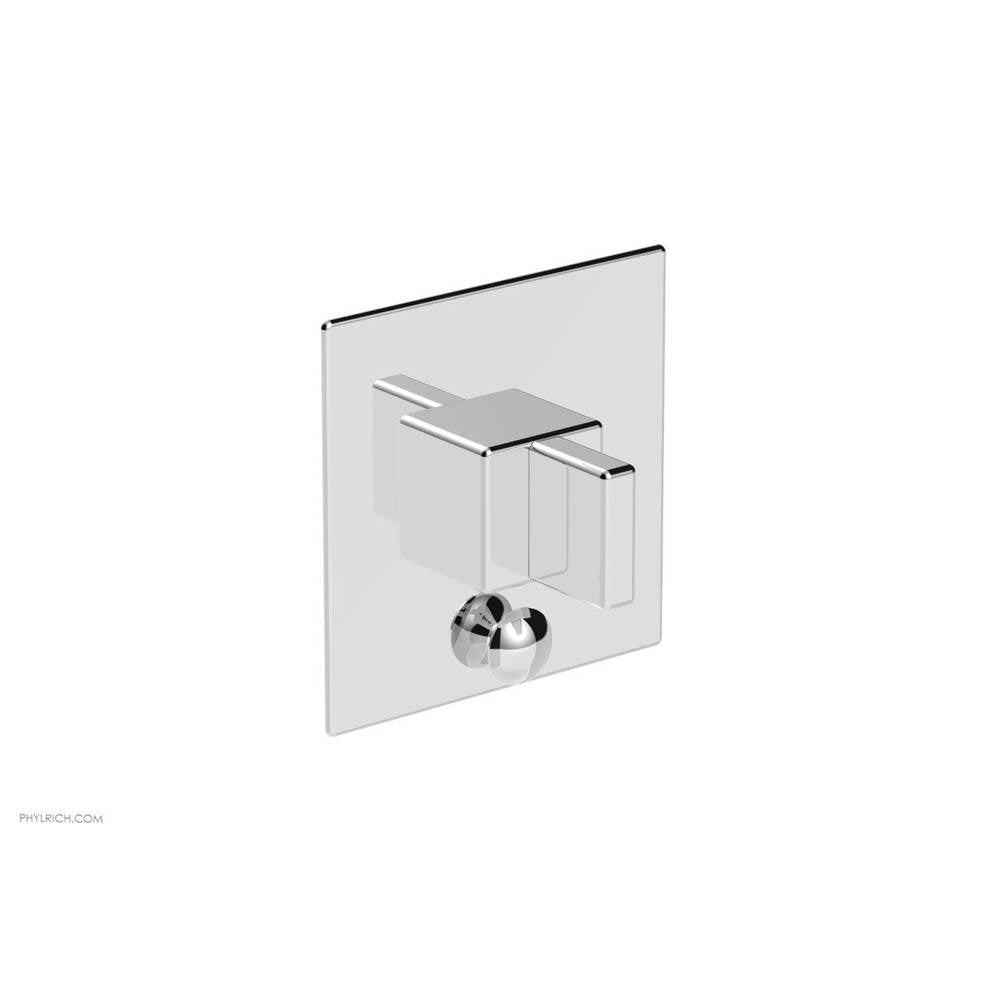 Phylrich - MIX Pressure Balance Shower Plate with Diverter and Handle Trim Set - Blade Handle 4-107 - Matte Black