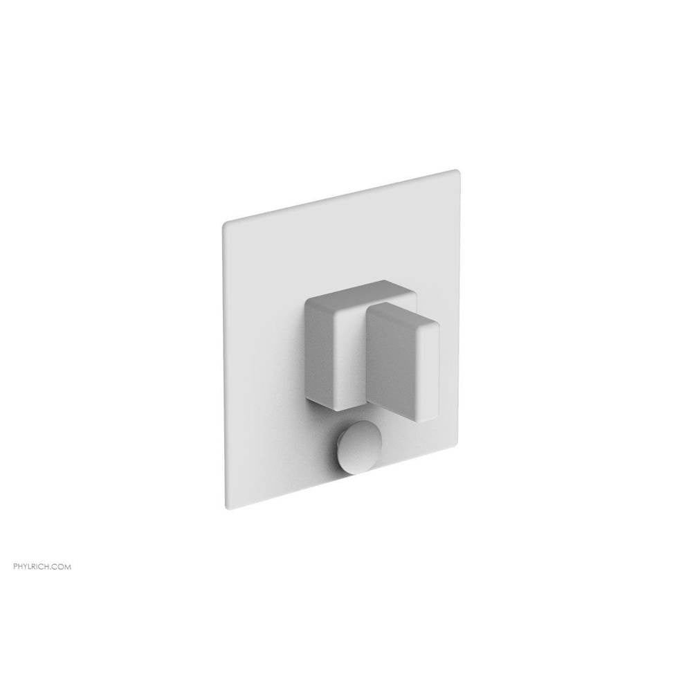 Phylrich - MIX Pressure Balance Shower Plate with Diverter and Handle Trim Set - Blade Handle 4-107 - Satin White