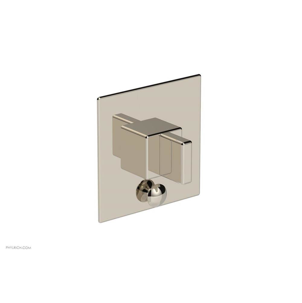 Phylrich - MIX Pressure Balance Shower Plate with Diverter and Handle Trim Set - Blade Handle 4-107 - Polished Brass