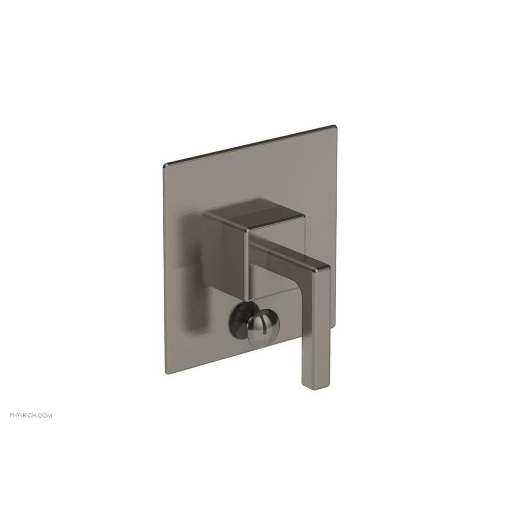 Phylrich - MIX Pressure Balance Shower Plate with Diverter and Handle Trim Set - Lever Handle 4-108 - Pewter
