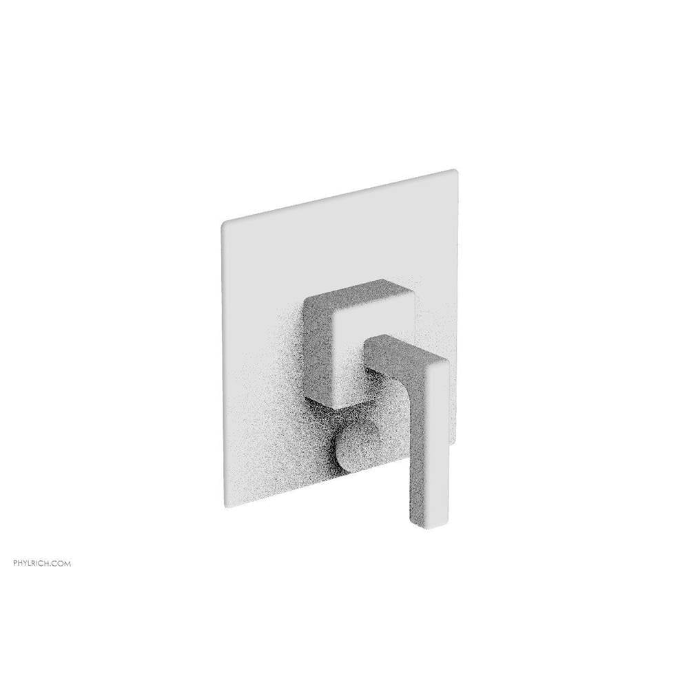 Phylrich - MIX Pressure Balance Shower Plate with Diverter and Handle Trim Set - Lever Handle 4-108 - Satin White