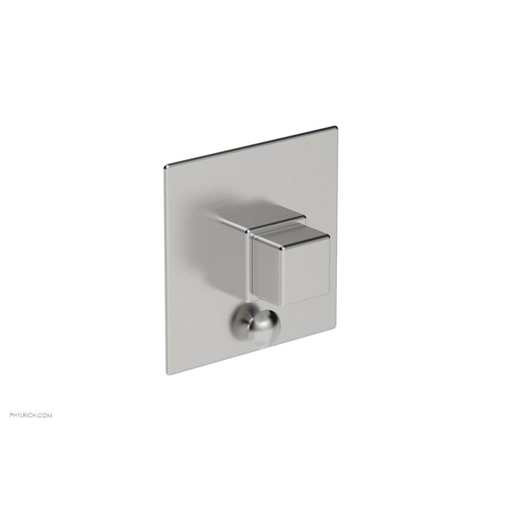 Phylrich - MIX Pressure Balance Shower Plate with Diverter and Handle Trim Set - Cube Handle 4-110 - Pewter