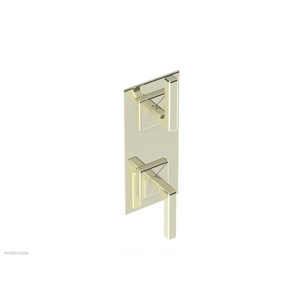 Phylrich - MIX 1/2'' Thermostatic Valve with Volume Control or Diverter 4-116 - Burnished Nickel