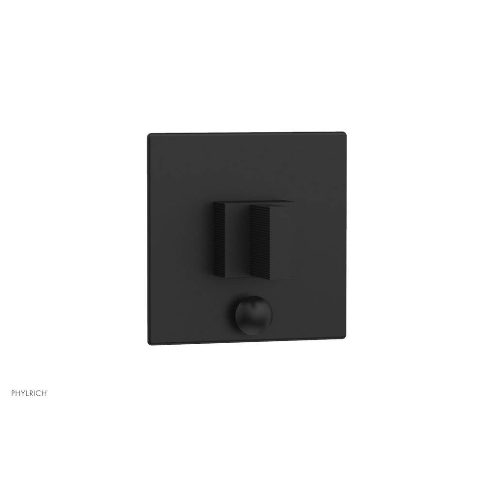 Phylrich - STRIA Pressure Balance Shower Plate with Diverter and Handle Trim Set 4-119 - Matte Black