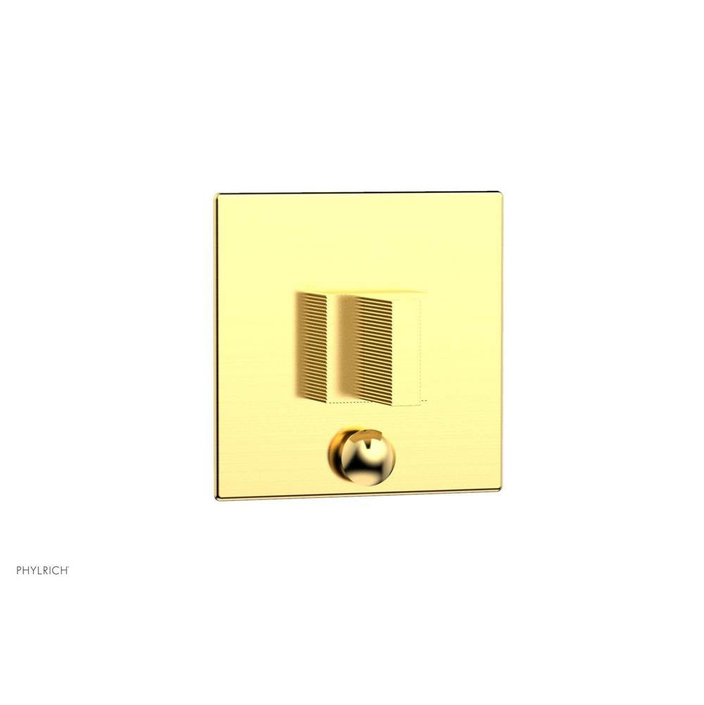 Phylrich - STRIA Pressure Balance Shower Plate with Diverter and Handle Trim Set 4-119 - Satin Gold