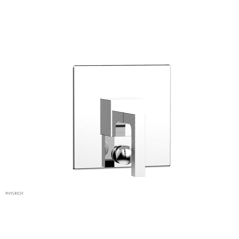 Phylrich - STRIA Pressure Balance Shower Plate with Diverter and Handle Trim Set 4-120 - Polished Chrome