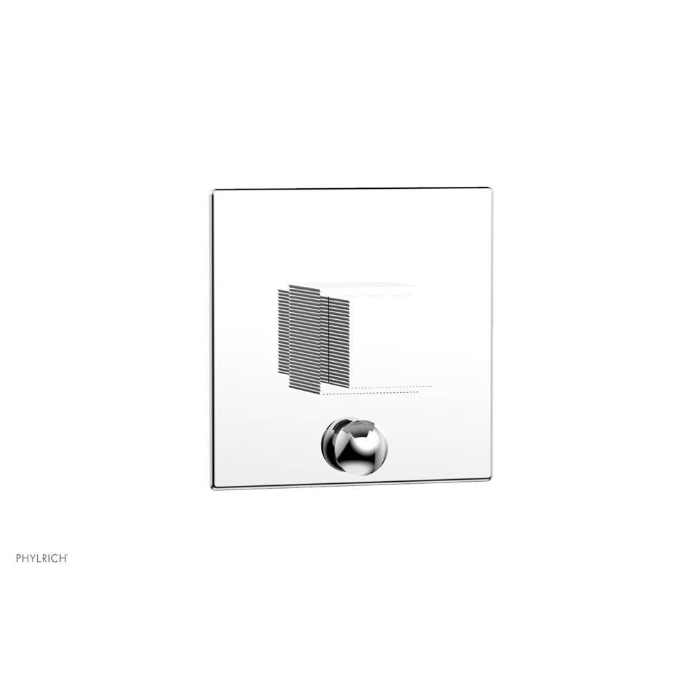 Phylrich - STRIA Pressure Balance Shower Plate with Diverter and Handle Trim Set 4-121 - Polished Chrome