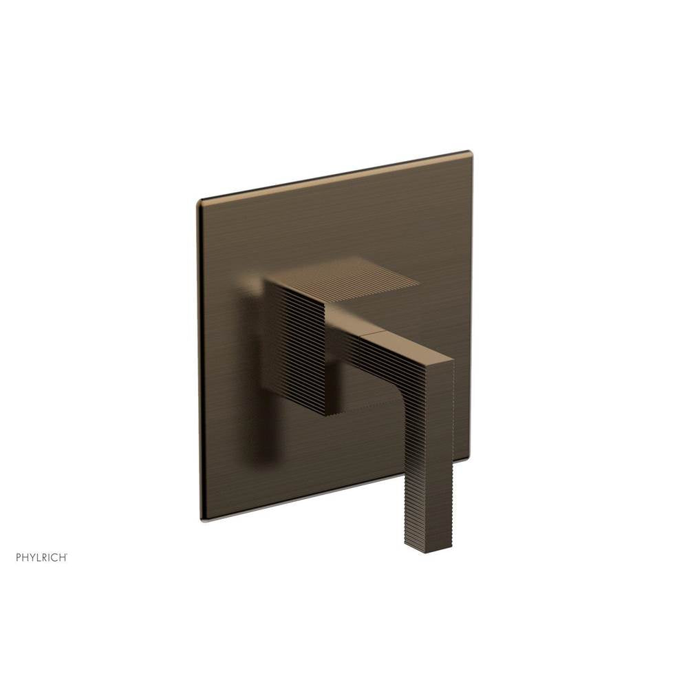 Phylrich - STRIA 1/2'' Mini Thermostatic Shower Trim 4-123 - Antique Brass