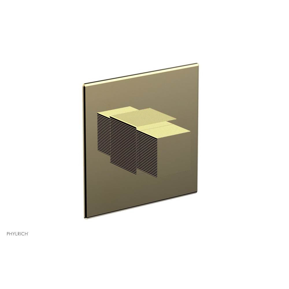 Phylrich - STRIA 1/2'' Mini Thermostatic Shower Trim 4-124 - Polished Brass Uncoated
