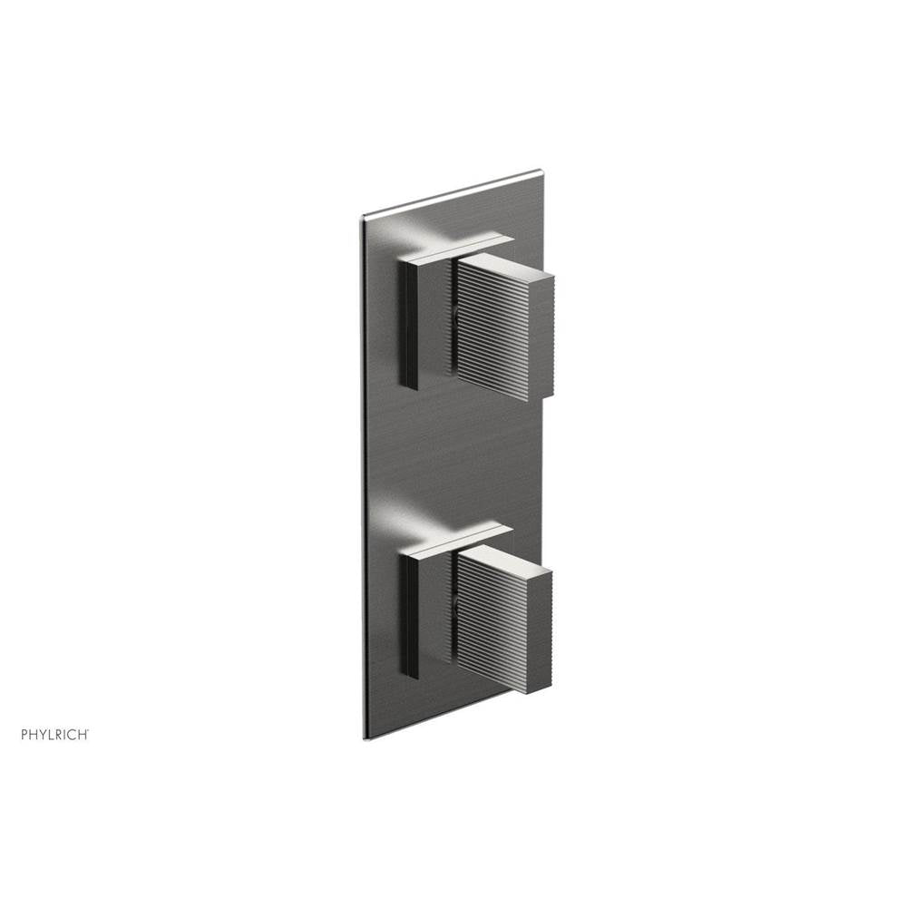 Phylrich - STRIA 1/2'' Thermostatic Valve with Volume Control or Diverter 4-125 - Satin chrome