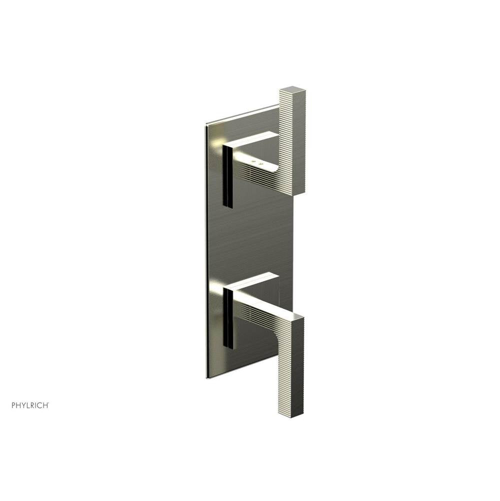 Phylrich - STRIA 1/2'' Thermostatic Valve with Volume Control or Diverter 4-126 - Satin Nickel