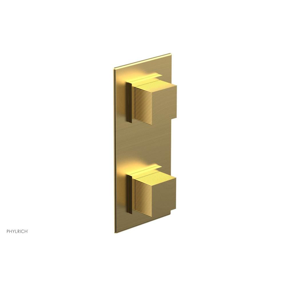 Phylrich - 1/2'' M/Therm Cube Hdl To - Burnished Gold