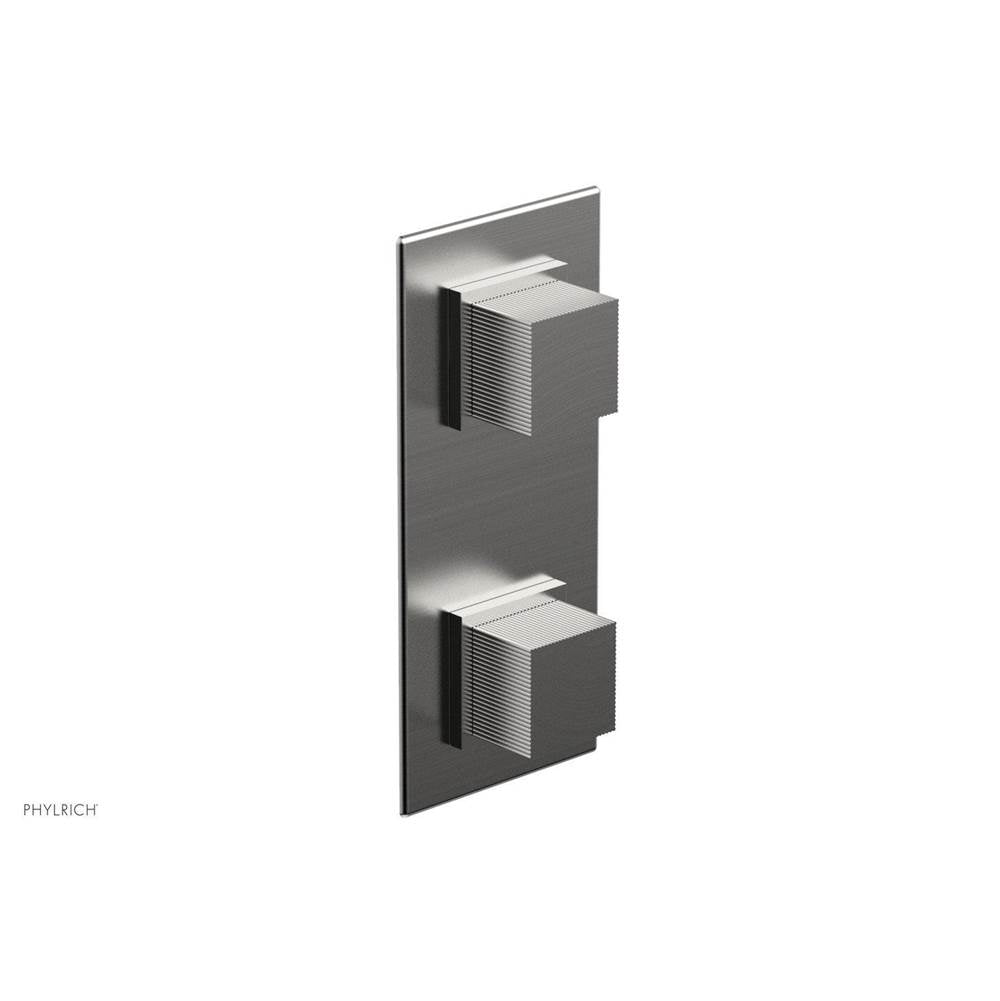 Phylrich - STRIA 1/2'' Thermostatic Valve with Volume Control or Diverter 4-127 - Satin chrome