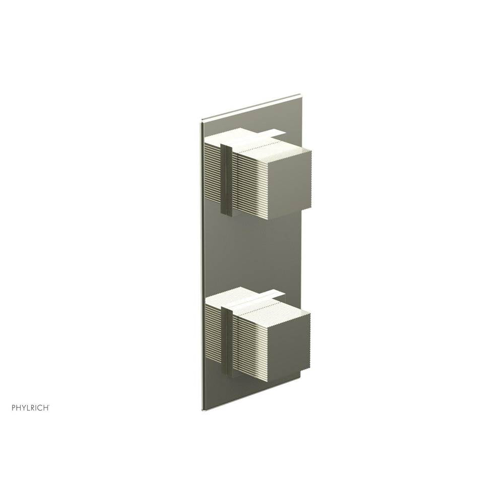 Phylrich - STRIA 1/2'' Thermostatic Valve with Volume Control or Diverter 4-127 - Burnished Nickel