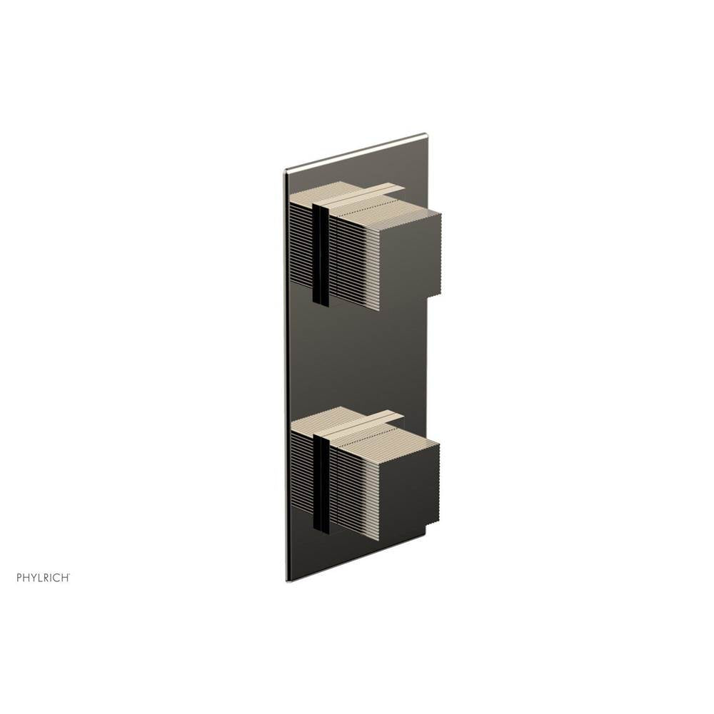 Phylrich - STRIA 1/2'' Thermostatic Valve with Volume Control or Diverter 4-127 - Polished Nickel