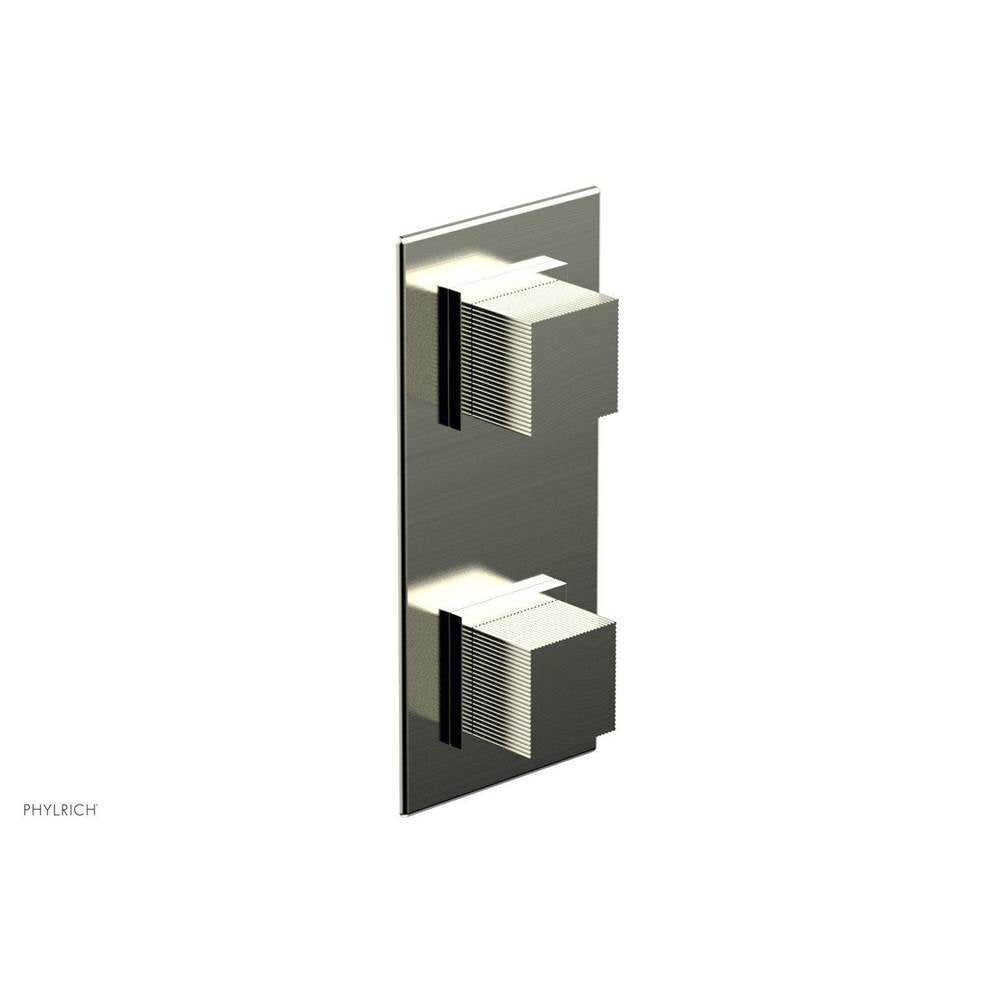 Phylrich - STRIA 1/2'' Thermostatic Valve with Volume Control or Diverter 4-127 - Satin Nickel